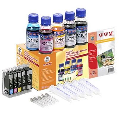 Комплект перезаправних картриджів WWM CANON IP3600/4600/MP540 chip (RC.CLI521ARC) - изображение 1