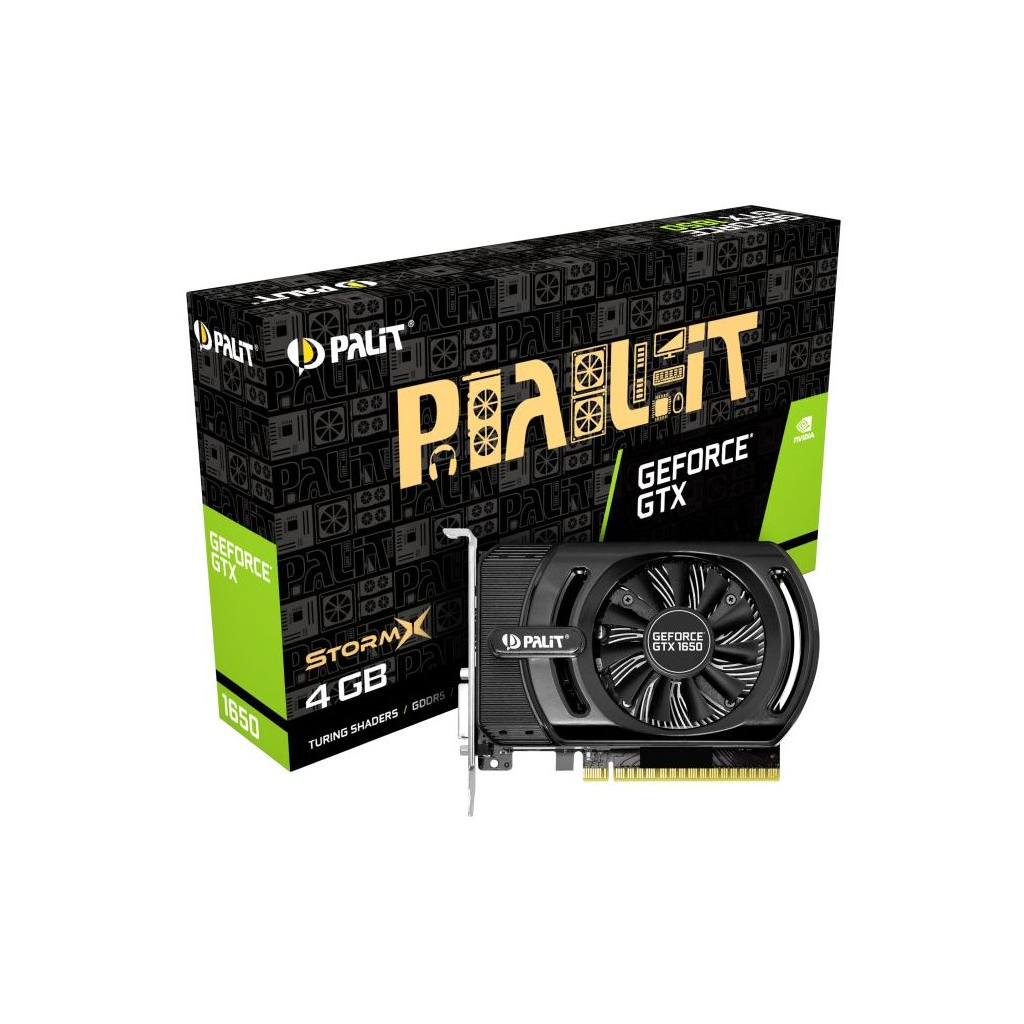 Відеокарта Palit GeForce GTX1650 4096Mb StormX (NE51650006G1-1170F) - зображення 1