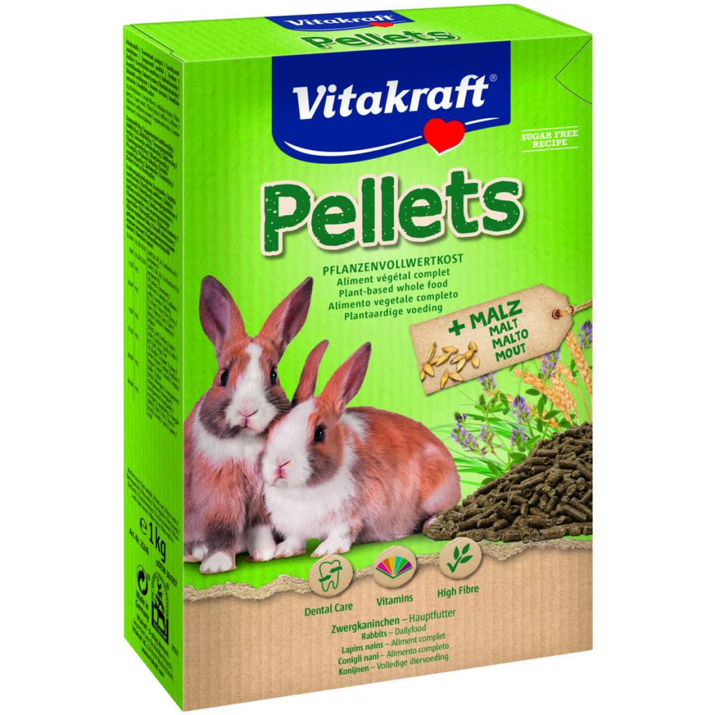Корм для гризунів Vitakraft Pellets для кроликів 1 кг (4008239252463) - изображение 1