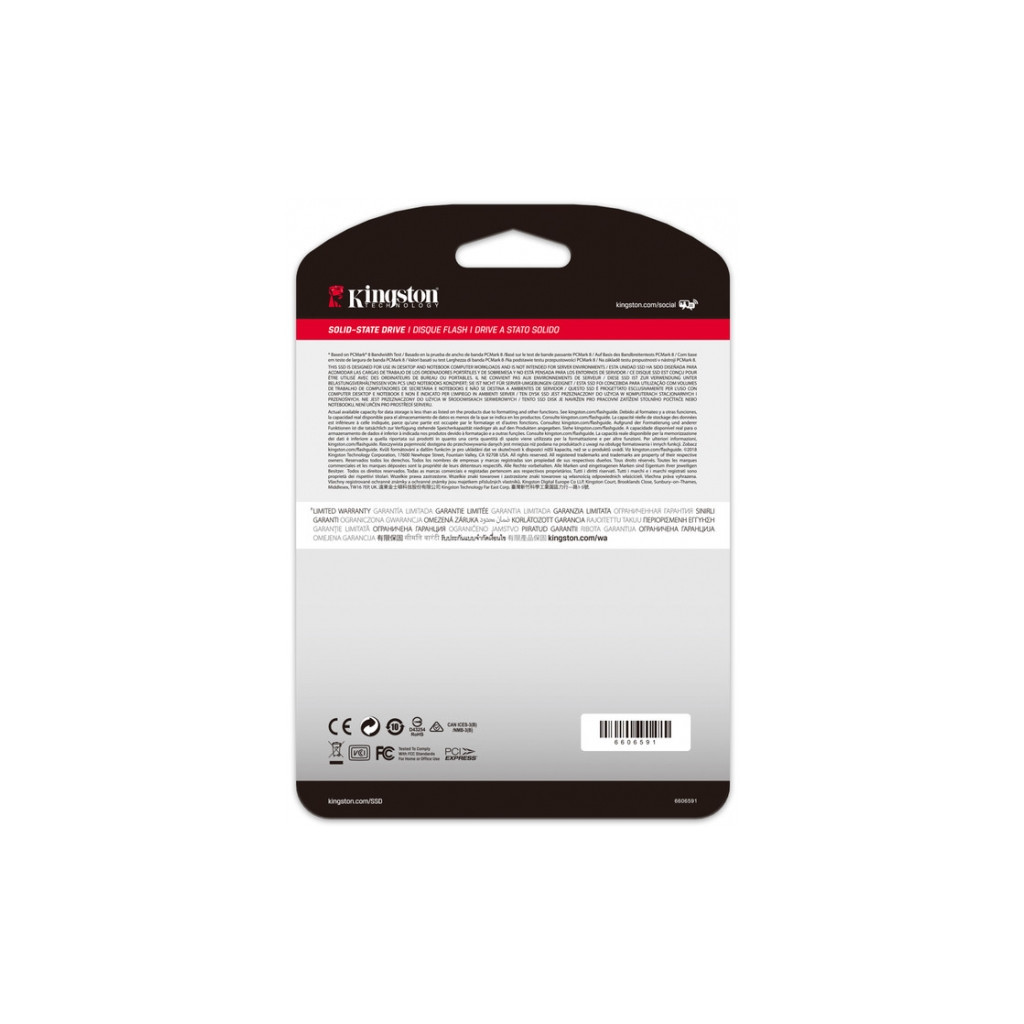 Накопичувач SSD M.2 2280 250GB Kingston (SA2000M8/250G) - зображення 3