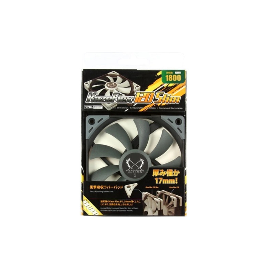 Кулер до корпусу Scythe Kaze Flex 120 mm Slim Fan (KF1215FD18) - зображення 5