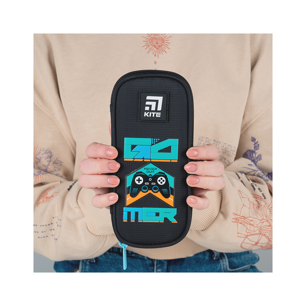 Пенал Kite Never Quiet Чорний (K24-662-18) - зображення 6