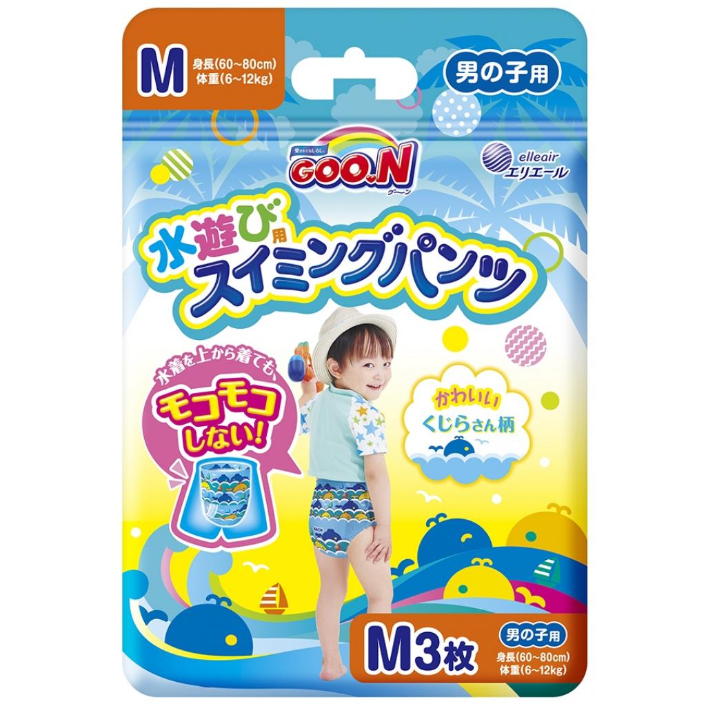 Підгузки GOO.N Трусики для плавання для хлопчиків 6-12 кг M 3 шт (853464) - зображення 1