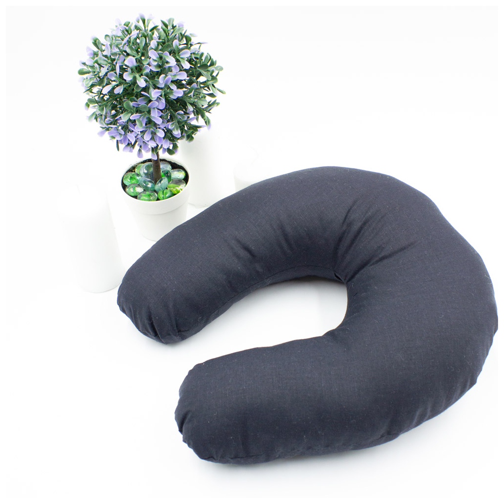 Подушка MirSon для подорожей №8744 Naturale Line 16-9000 Black Stone 50% Memory (2200006348290) - изображение 4