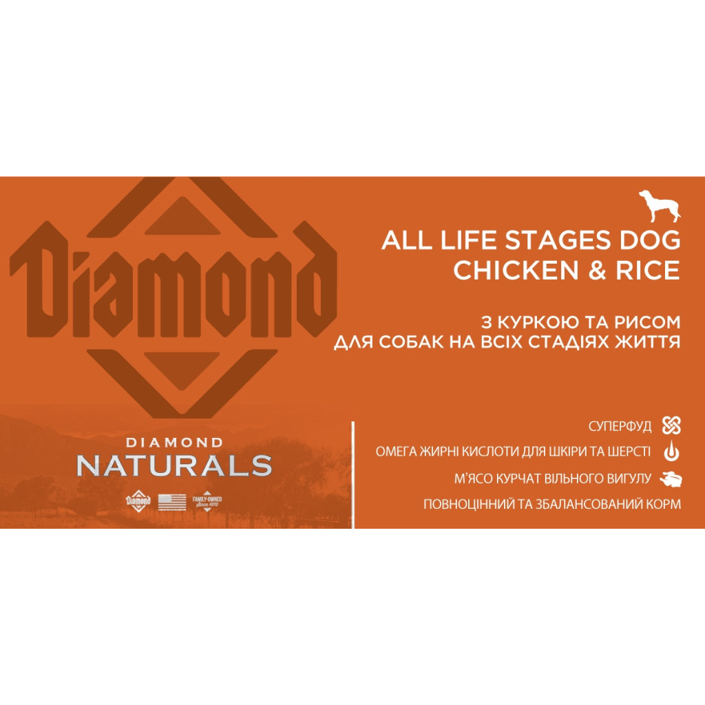Сухий корм для собак Diamond Naturals All Life Stages Dog Chicken&Rice 2 кг (0074198615179) - зображення 4