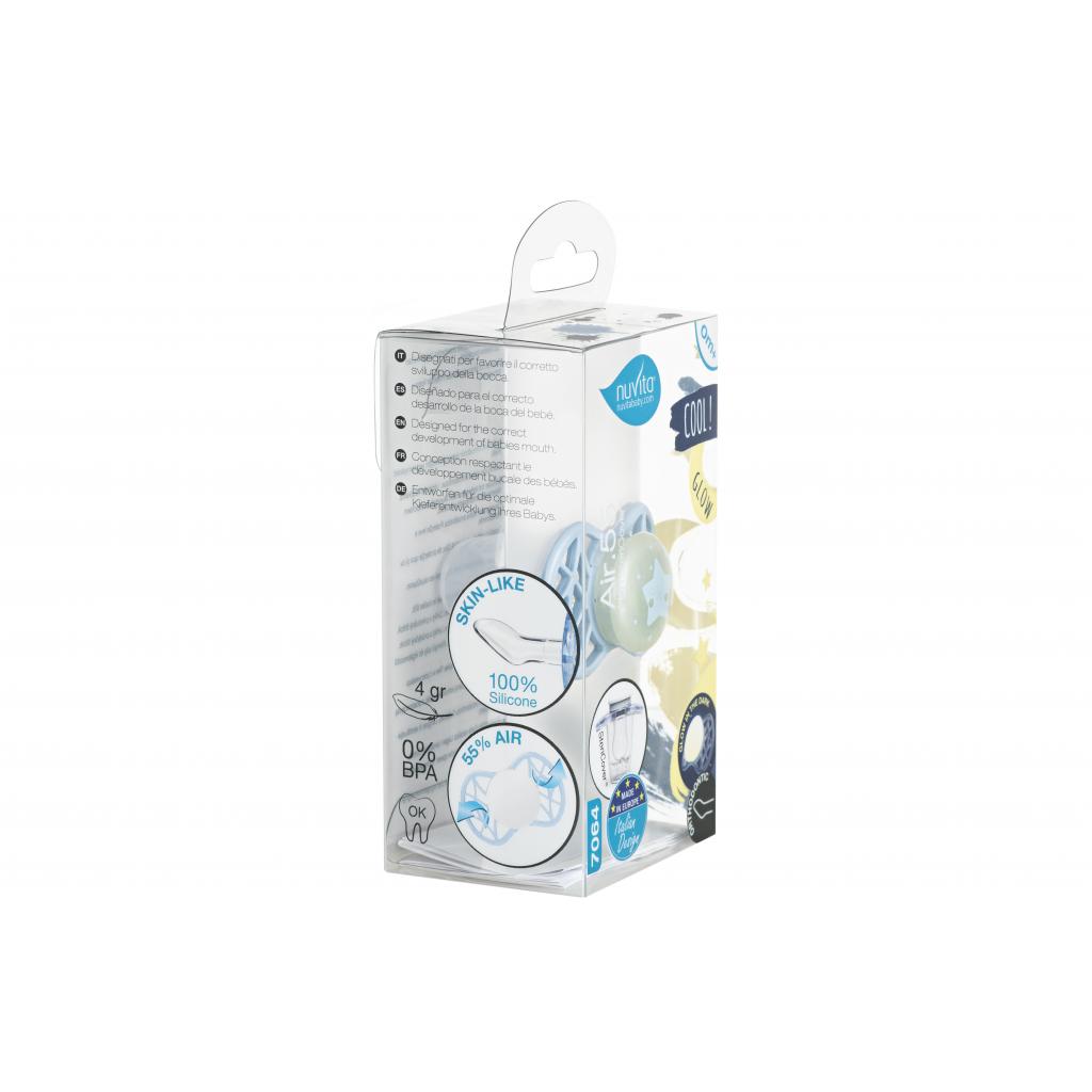 Пустушка Nuvita Air55 Cool 0m+ ортодонтична (світиться у темряві) (NV7064GA) - зображення 4