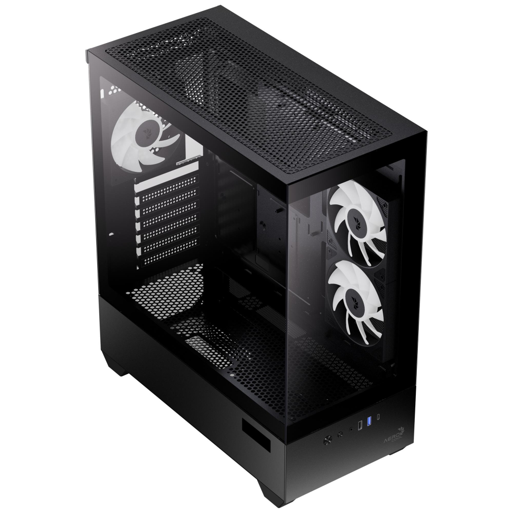 Корпус для ПК AeroCool P500D Digi-G-BK-v1 Black (ACCM-PN07033.11) - зображення 4