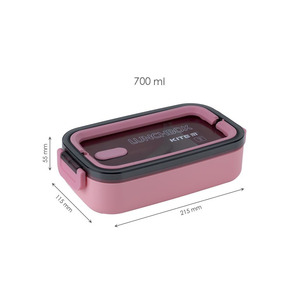 Ланч-бокс дитячий Kite 700 мл, рожевий (K23-182-3) - зображення 3