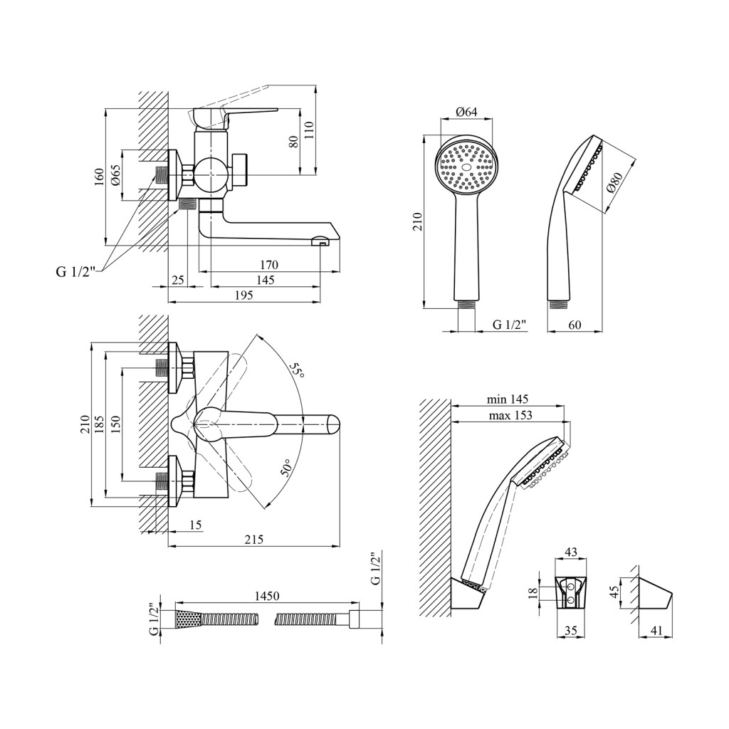 Змішувач Kroner KRM Elbe - C060 - зображення 8