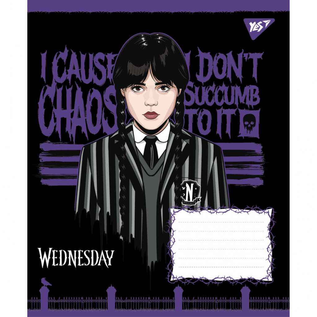 Зошит Yes Wednesday Школа Загадок А5 24 аркуша лінія (768271) - зображення 2