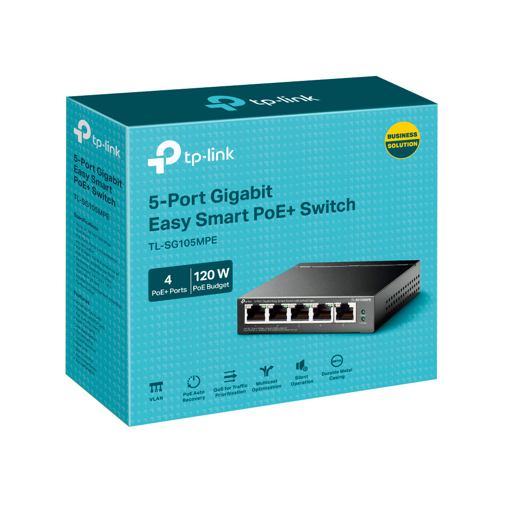 Комутатор мережевий TP-Link TL-SG105MPE - зображення 3