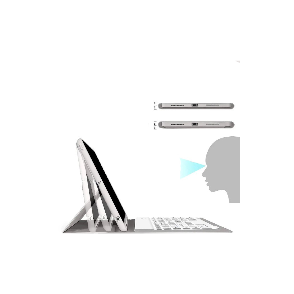 Чохол до планшета BeCover with keyboard Apple iPad Pro 13" M4 2024 Gray (713004) - зображення 8