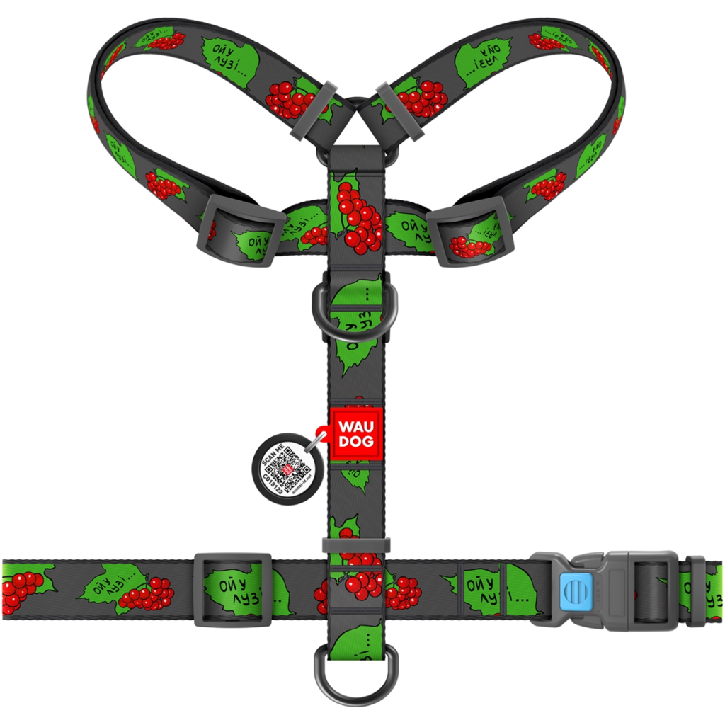 Шлея для собак WAUDOG Nylon анатомічна H-подібна Калина S (5140-0228) - зображення 2