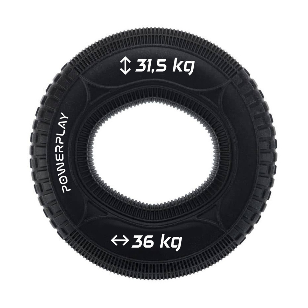 Еспандер PowerPlay PP-4330 Hand Grip Loops Hard 31.5-36 кг Чорний (PP_4330_Black_(31.5-36kg)) - зображення 1