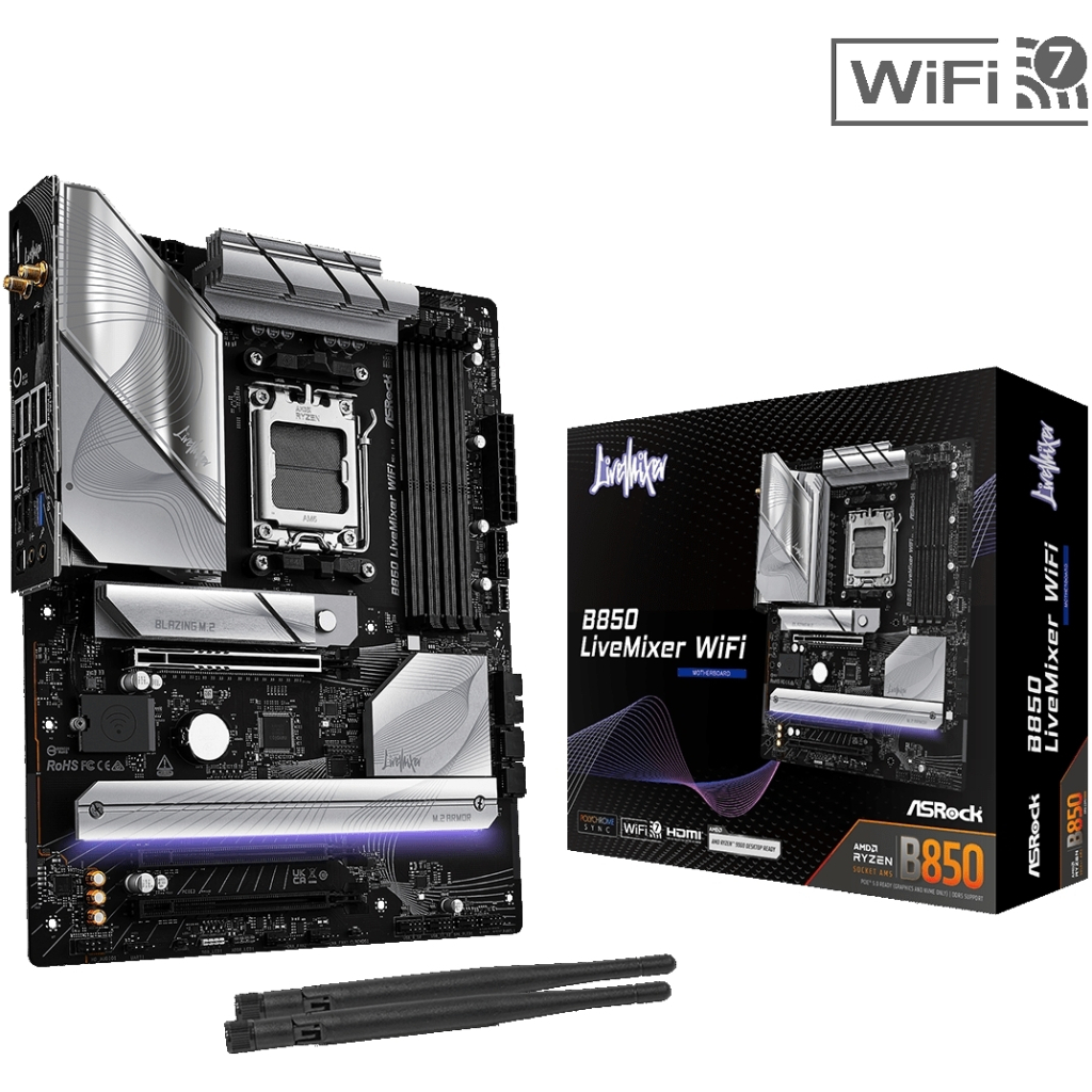 Материнська плата ASRock B850 LIVEMIXER WIFI - зображення 6