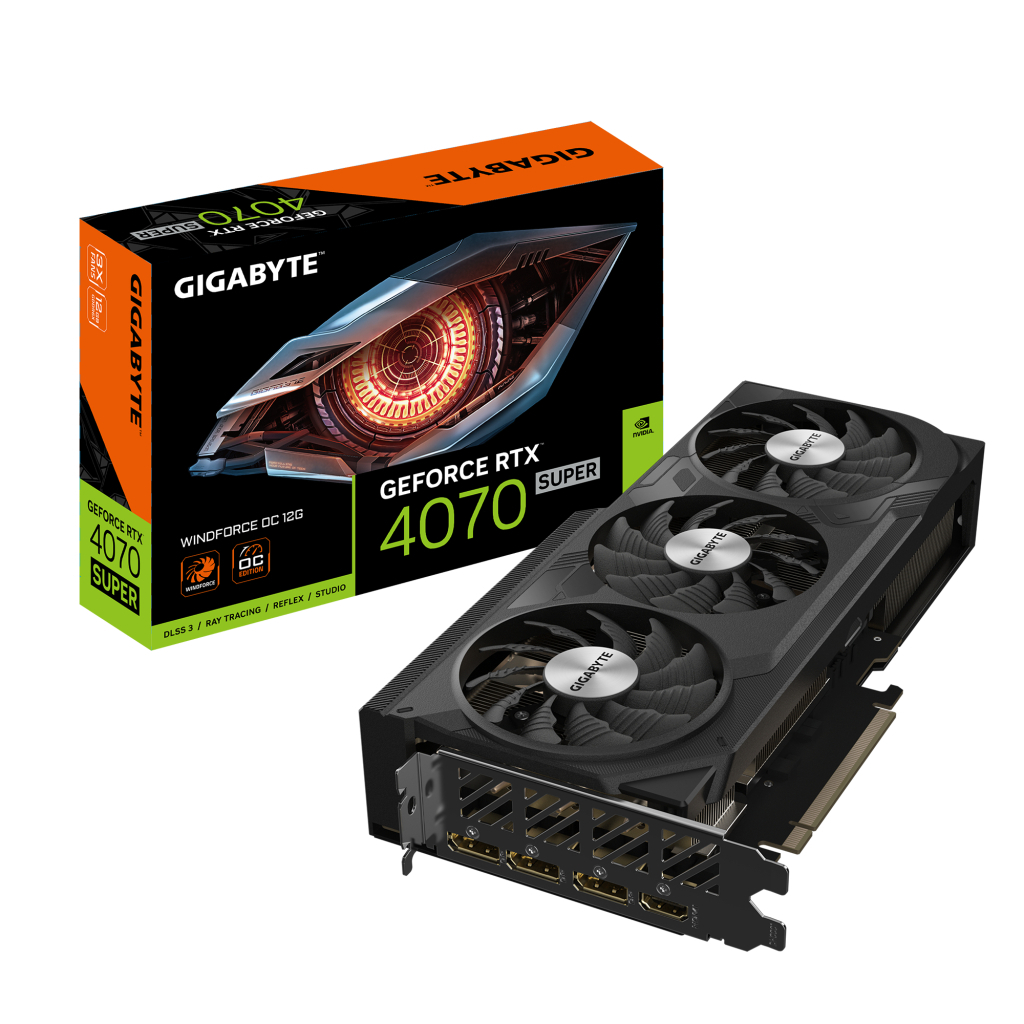 Відеокарта GIGABYTE GeForce RTX4070 SUPER 12Gb WINDFORCE OC (GV-N407SWF3OC-12GD) - зображення 2