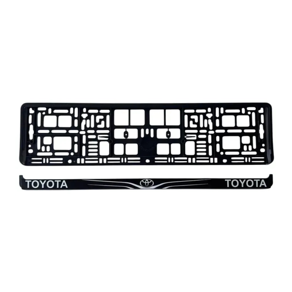 Рамка номерного знака Poputchik Toyota (24-117-IS) - изображение 2