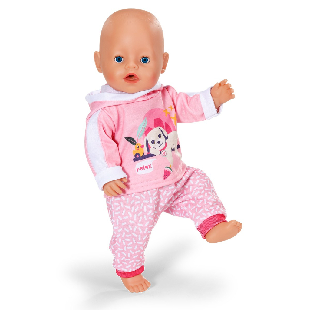 Аксесуар до ляльки Zapf Набір одягу для ляльки Baby Вorn - Рожевий спортивний костюм (837313) - зображення 2