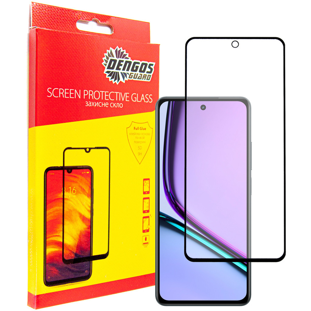 Скло захисне Dengos Realme C67 (black) (TGFG-340) - зображення 1