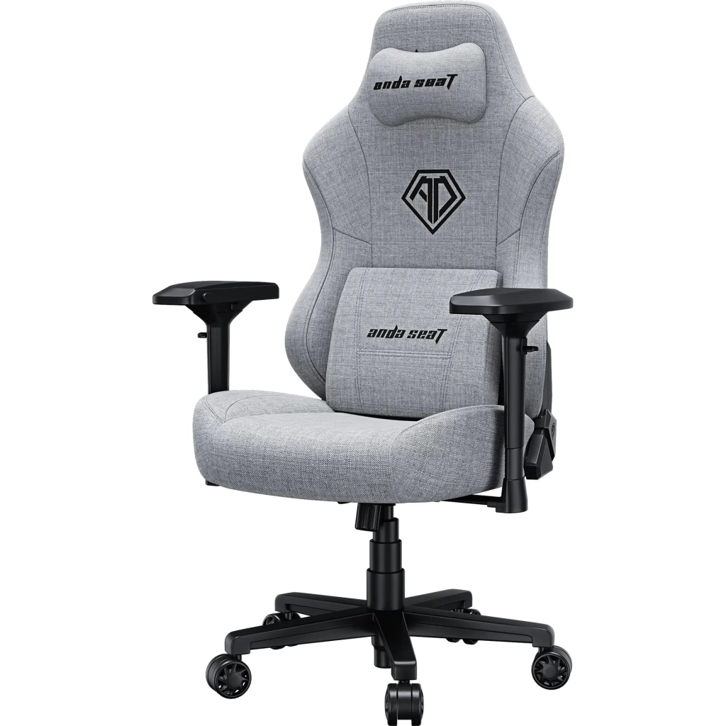 Крісло ігрове Anda Seat Phantom 3 Pro Fabric Size L Grey (AD18YC-06-G-F) - зображення 3