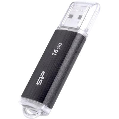 USB флеш накопичувач Silicon Power 16GB Ultima U02 Black USB 2.0 (SP016GBUF2U02V1K) - зображення 2