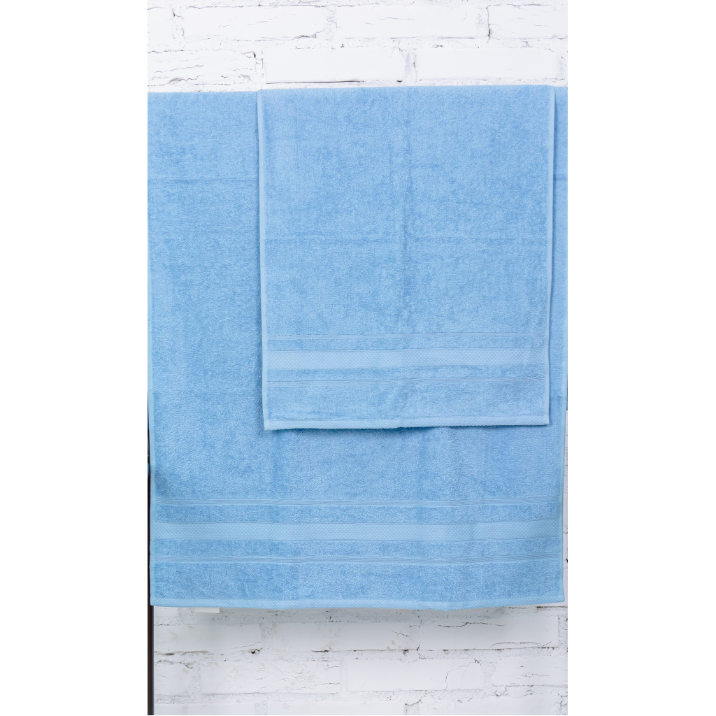 Рушник MirSon набір банних 5072 Elite SoftNess Cornflower 50х90, 70х140 (2200003183108) - зображення 3