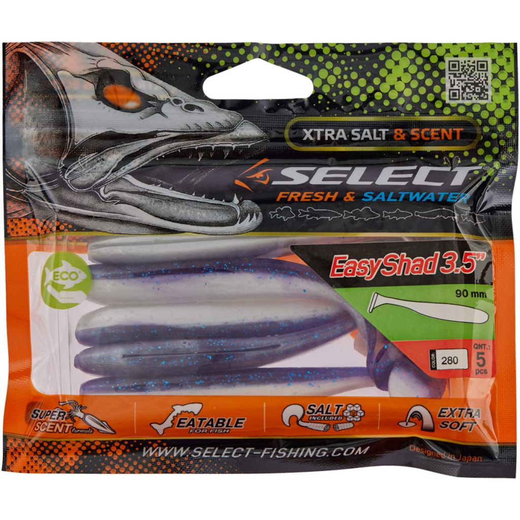 Силікон рибальський Select Easy Shad 3.5" 280 (5 шт/уп) (1870.71.79) - зображення 2