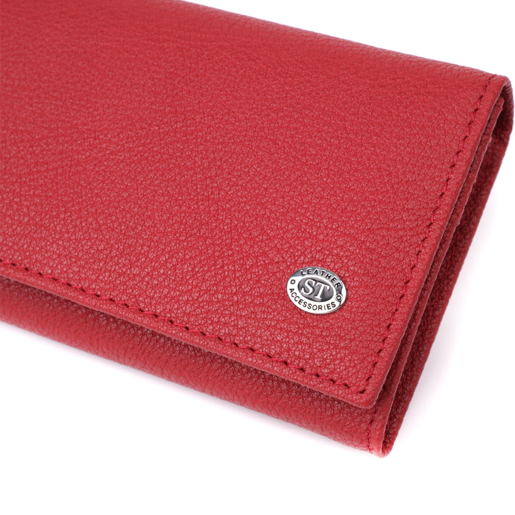 Гаманець ST Leather З натуральної шкіри Червоний (23087) - зображення 7