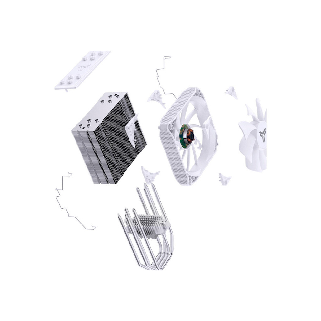 Кулер до процесора JONSBO PISA A4 White - изображение 7