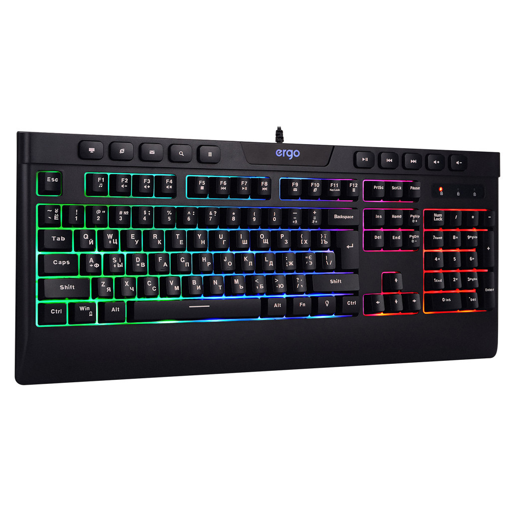 Клавіатура Ergo KB-510 USB Black - зображення 3