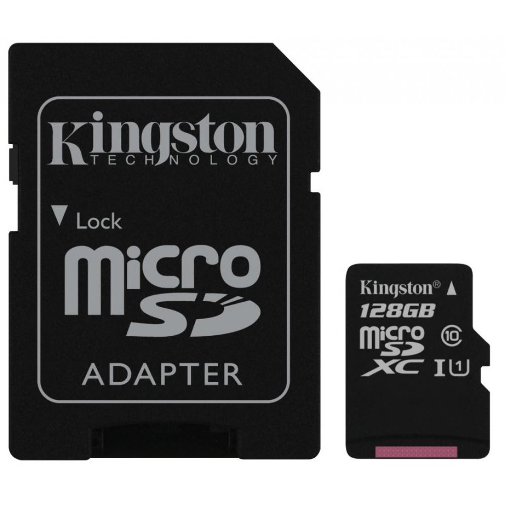 Карта пам'яті Kingston 128GB microSDXC class 10 (SDCX10/128GB) - зображення 1