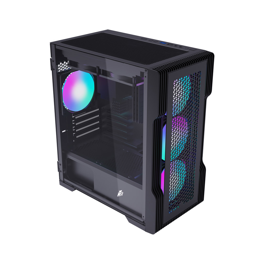 Корпус 1stPlayer T3-4F1-BK - зображення 2