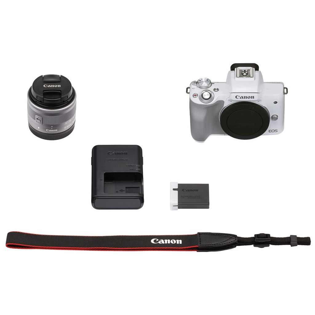 Цифровий фотоапарат Canon EOS M50 Mk2 + 15-45 IS STM Kit White (4729C028) - зображення 8