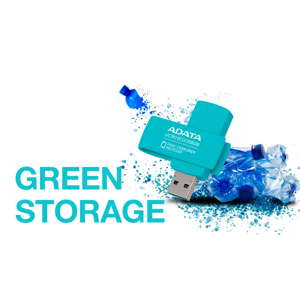 USB флеш накопичувач ADATA 64GB UC310 Eco Green USB 3.2 (UC310E-64G-RGN) - зображення 6