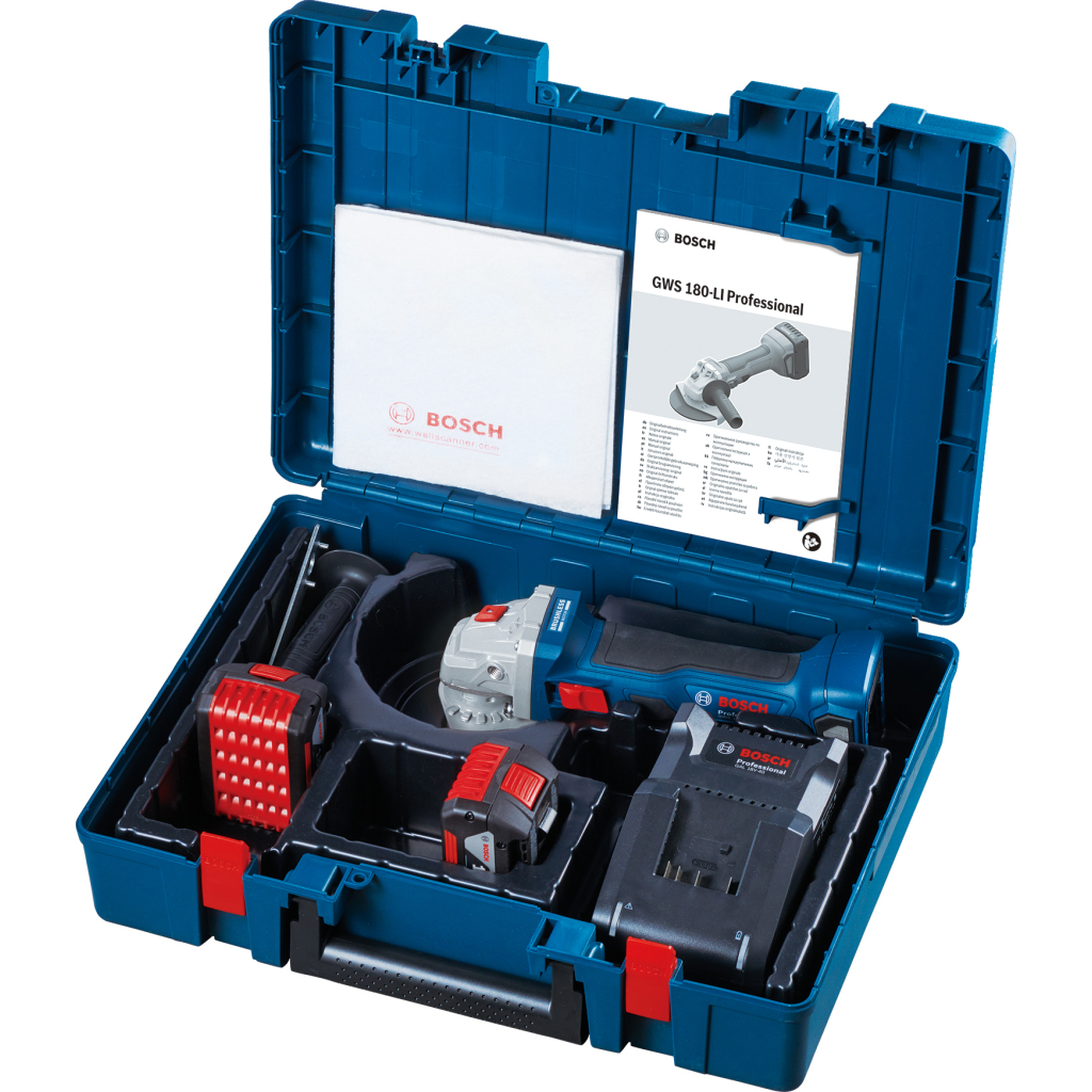 Шліфувальна машина Bosch GWS 180-LI (0.601.9H9.021) - зображення 3