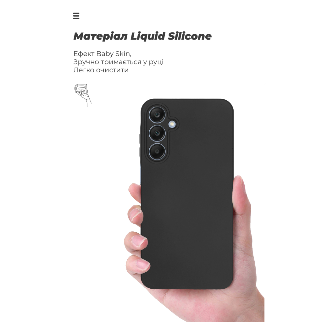 Чохол до мобільного телефона Armorstandart ICON Samsung A25 5G (A256) Camera cover Black (ARM82819) - зображення 7