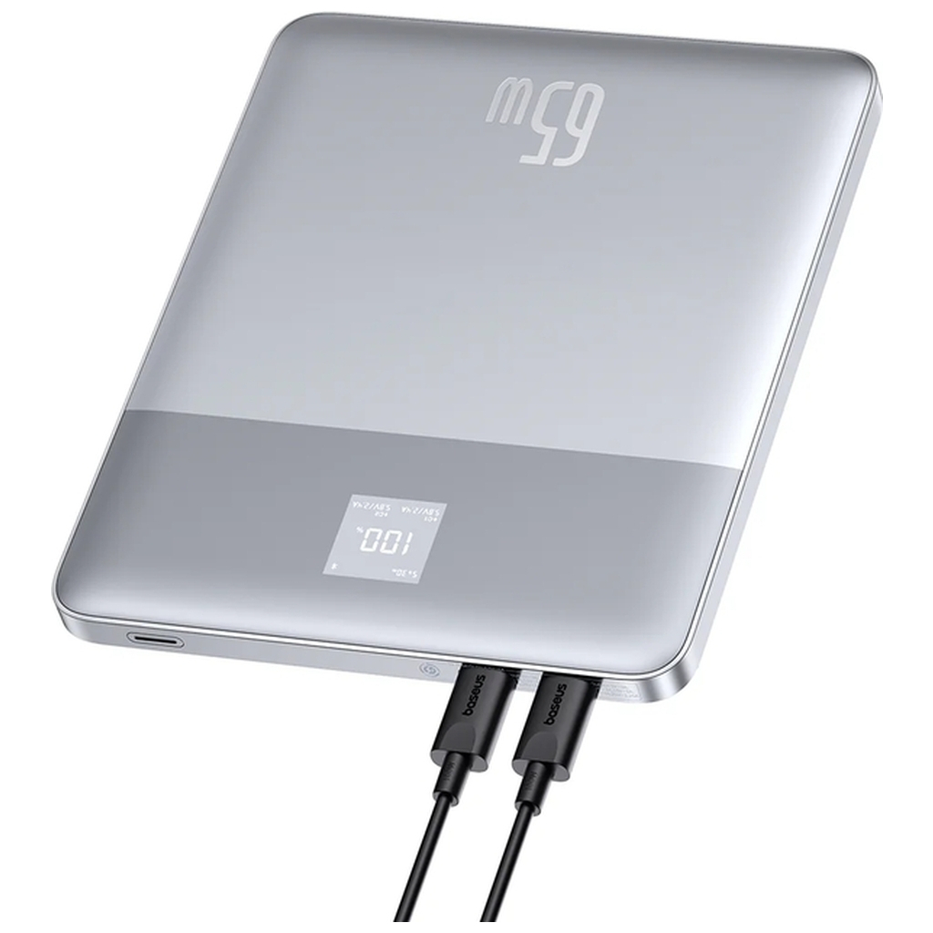 Батарея універсальна Baseus Blade2 Ultra 12000mAh 65W, Galaxy Silver (P10063800S12-00 / PPBLD2-65) - зображення 6