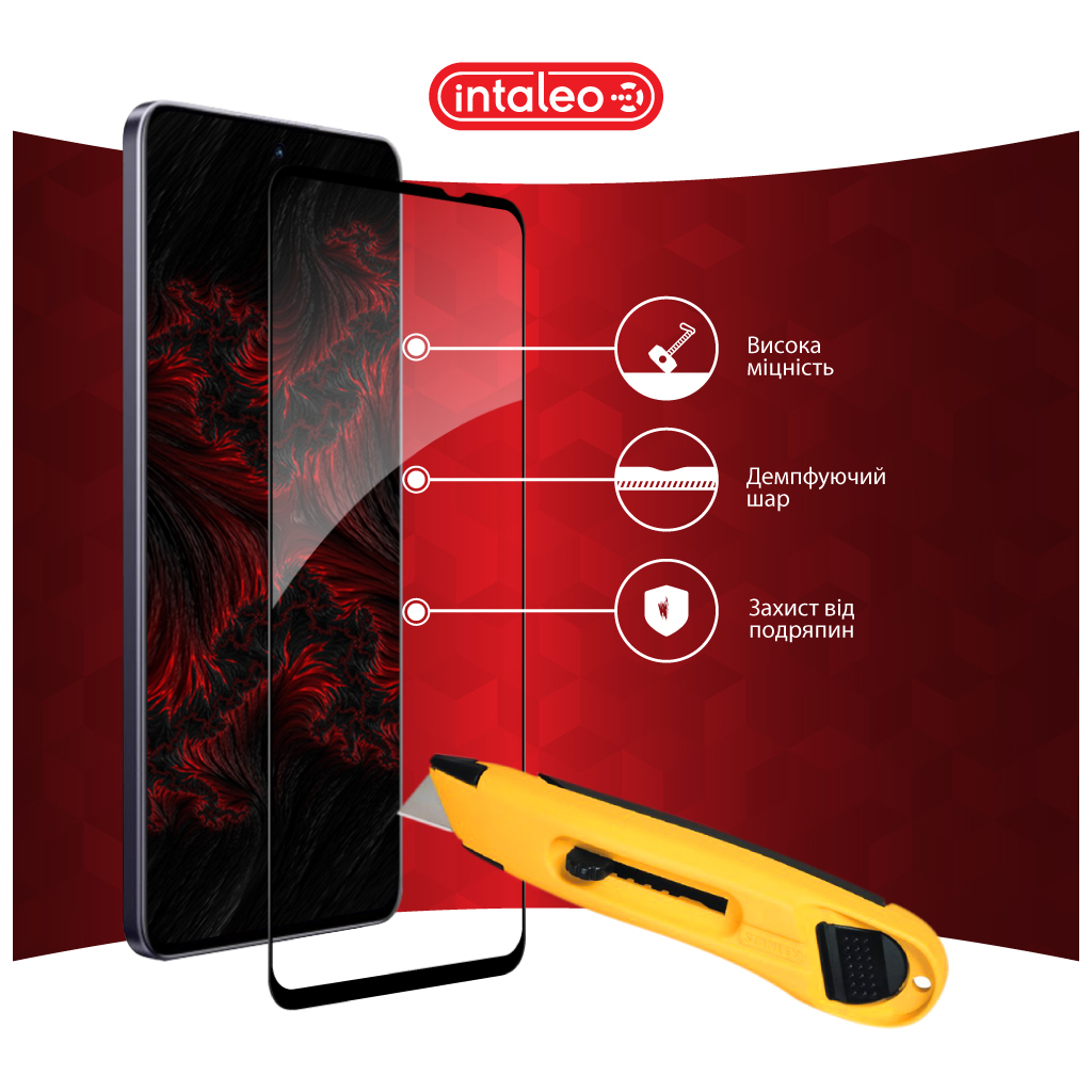 Скло захисне Intaleo Full Glue Realme 13 5G Black (1283126607585) - зображення 5
