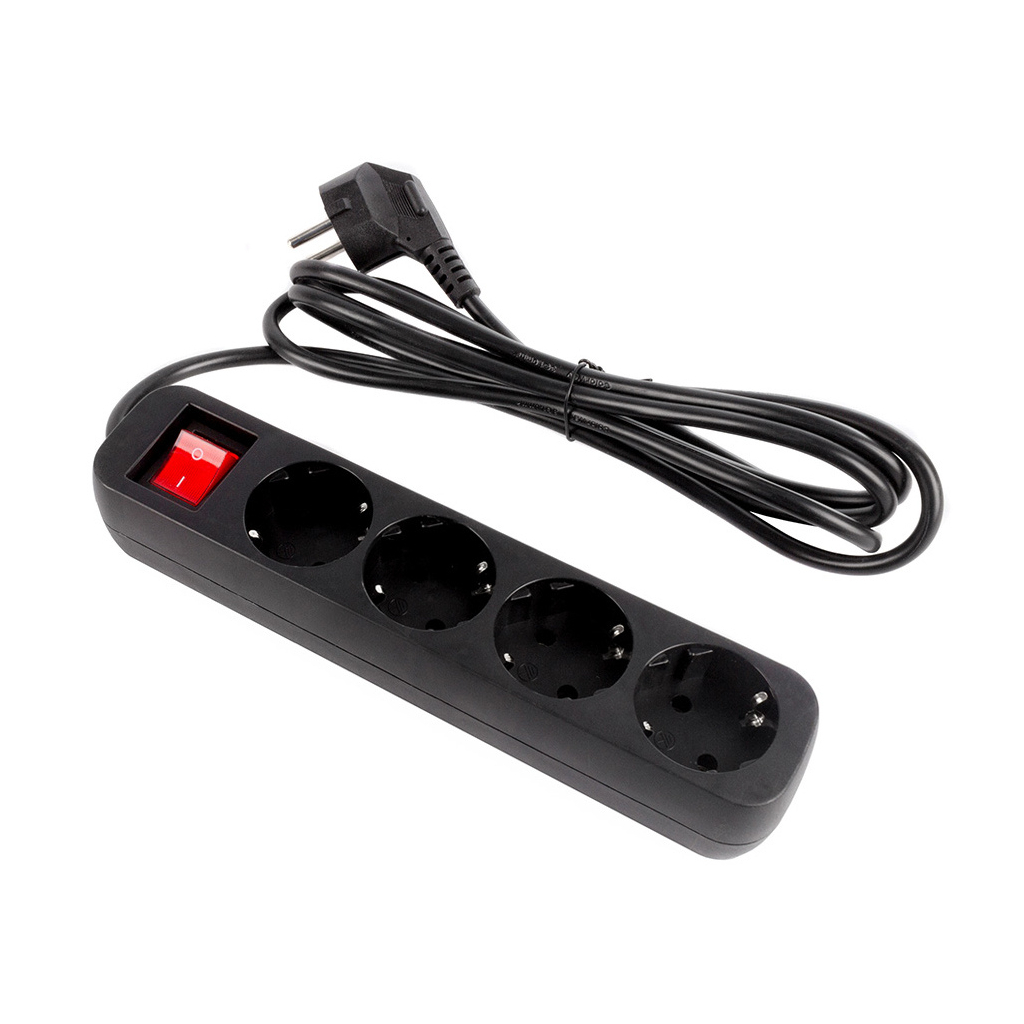 Мережевий фільтр живлення ColorWay CW-PSEA42BK /2M black (CW-PSEA42BK) - зображення 5