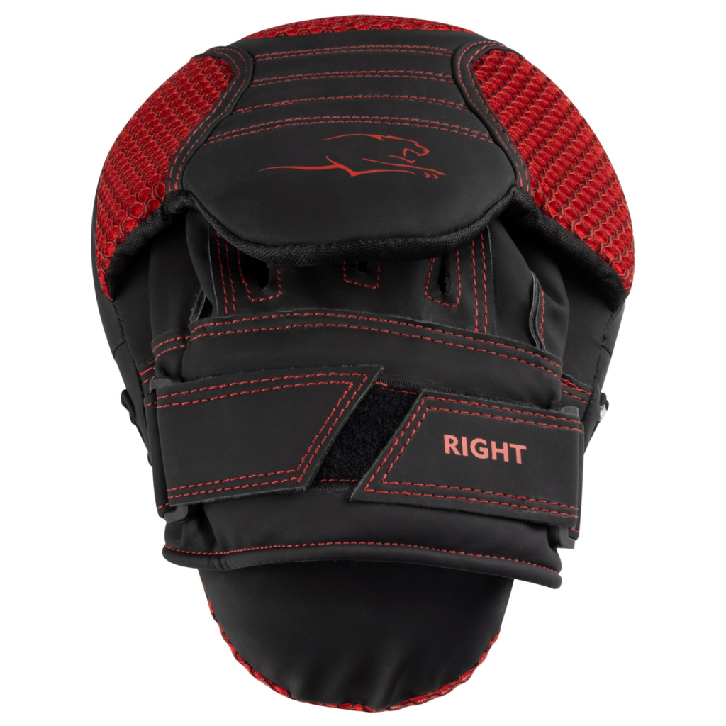 Лапи боксерські PowerPlay 3044 Pro Carbon Ultra Series Чорно-Червоні (PP_3044_Bl/Red) - зображення 3