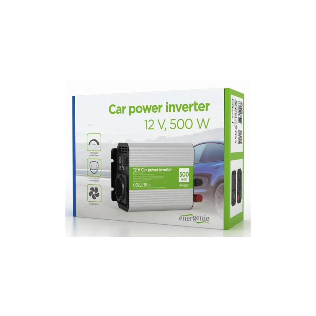 Автомобільний інвертор EnerGenie 12V/220V 500 Вт (EG-PWC500-01) - изображение 4