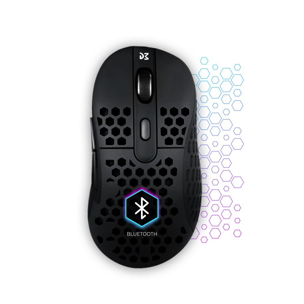 Мишка Dream Machines DM6 Holey Trio Wireless/Bluetooth/USB Black (DM6_HOLEY_TRIO) - зображення 5