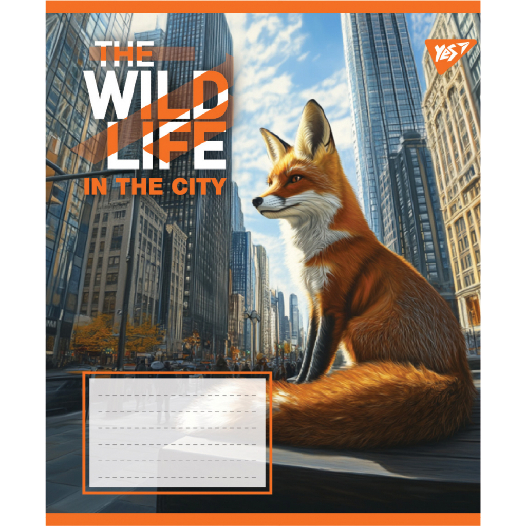 Зошит Yes The wild in the city А5 60 аркушів клітинка (767770) - зображення 4