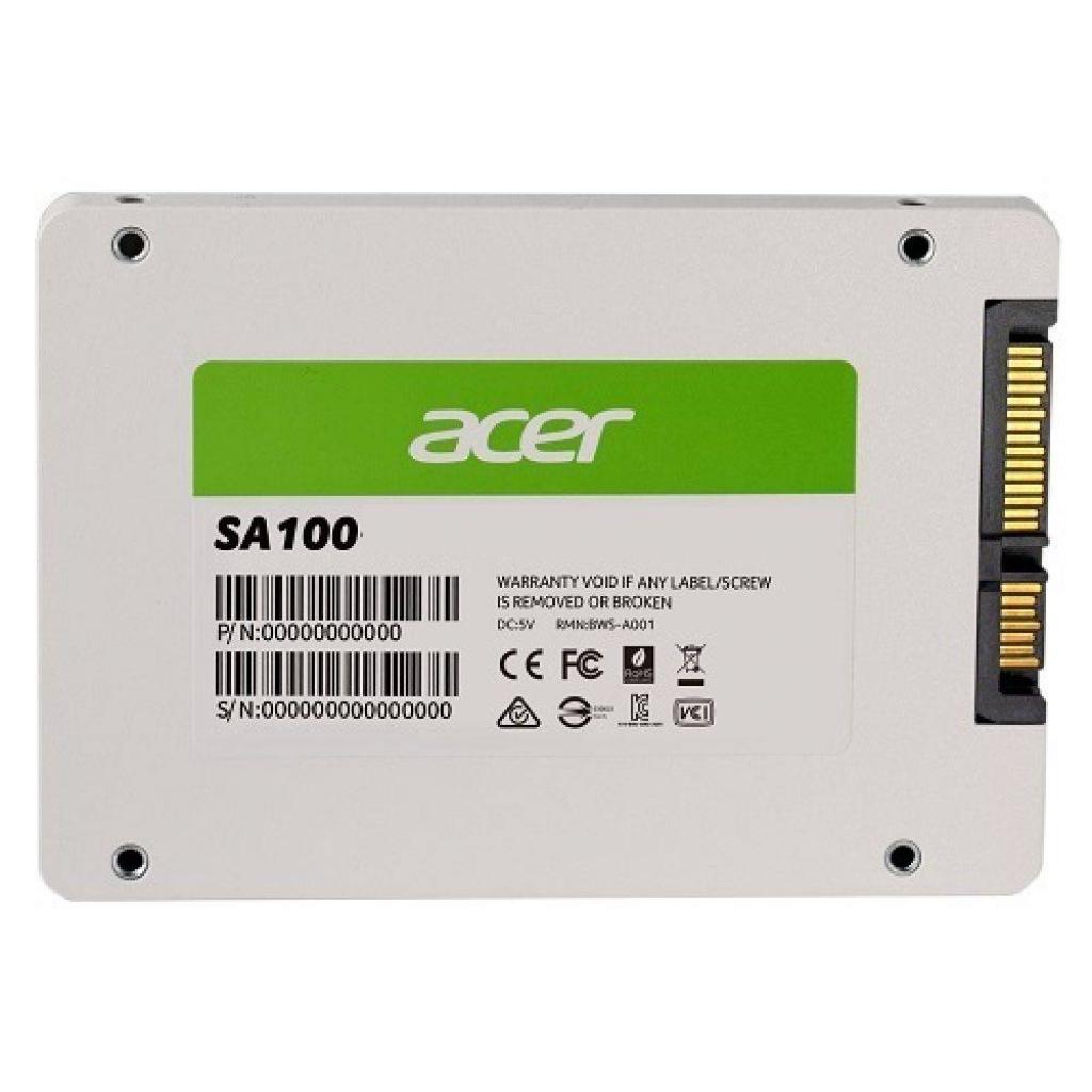 Накопичувач SSD 2.5" 480GB SA100 Acer (BL.9BWWA.103) - зображення 2