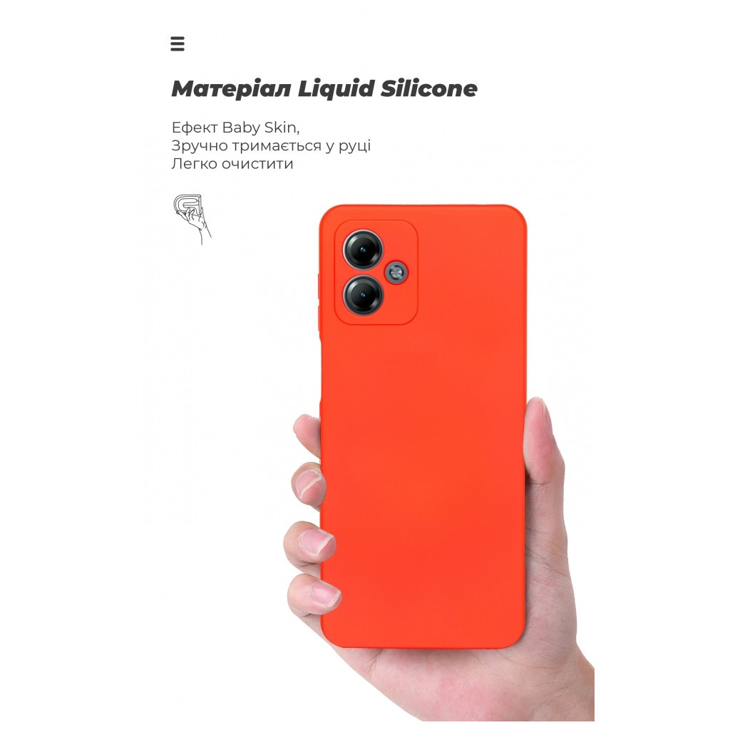 Чохол до мобільного телефона Armorstandart ICON Case Motorola G14 Camera cover Red (ARM70475) - зображення 7