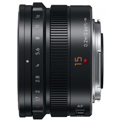 Об'єктив Panasonic Lumix G 15mm f/1.7 Leica Black (H-X015E-K) - зображення 3