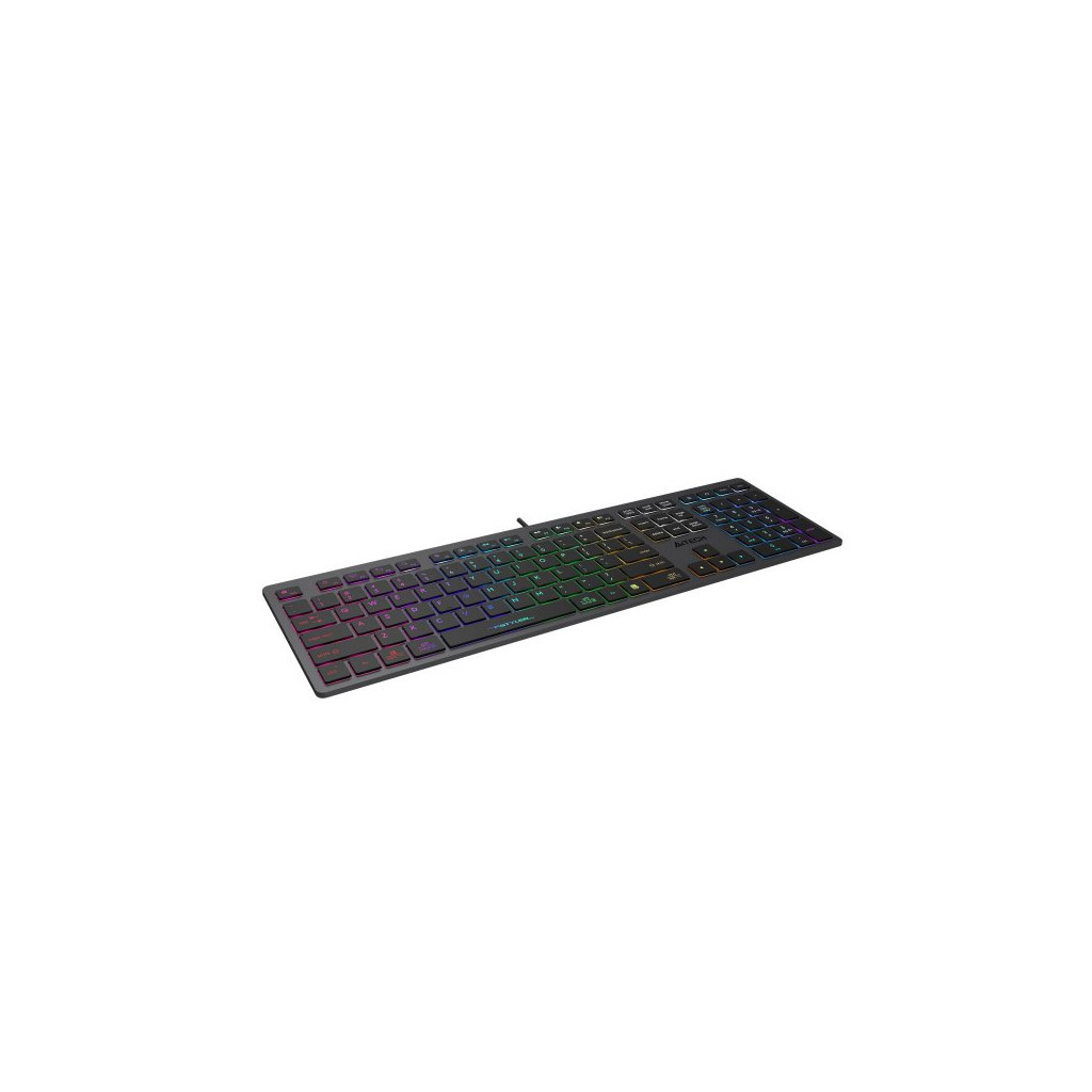 Клавіатура A4Tech FX60H USB Grey Neon backlit - зображення 2