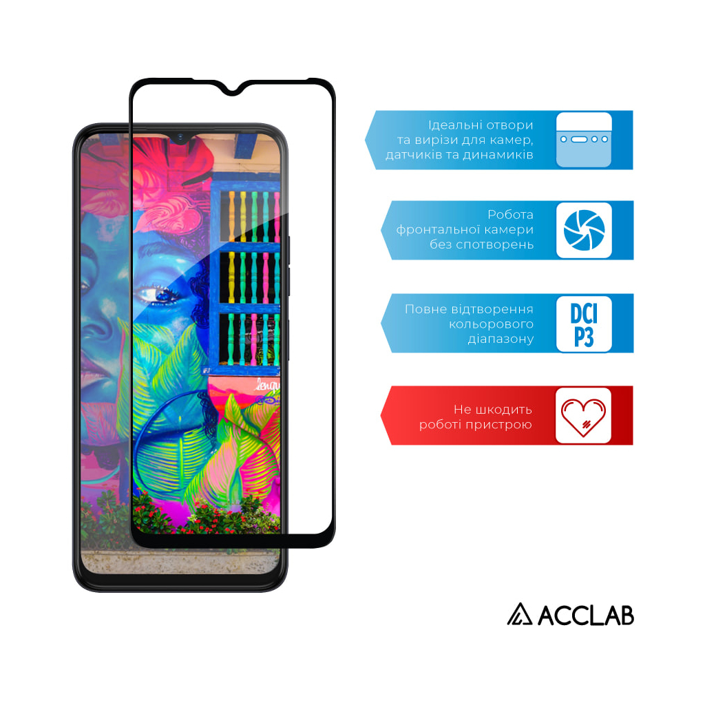 Скло захисне ACCLAB Full Glue Tecno Spark 10 (1283126580550) - зображення 5