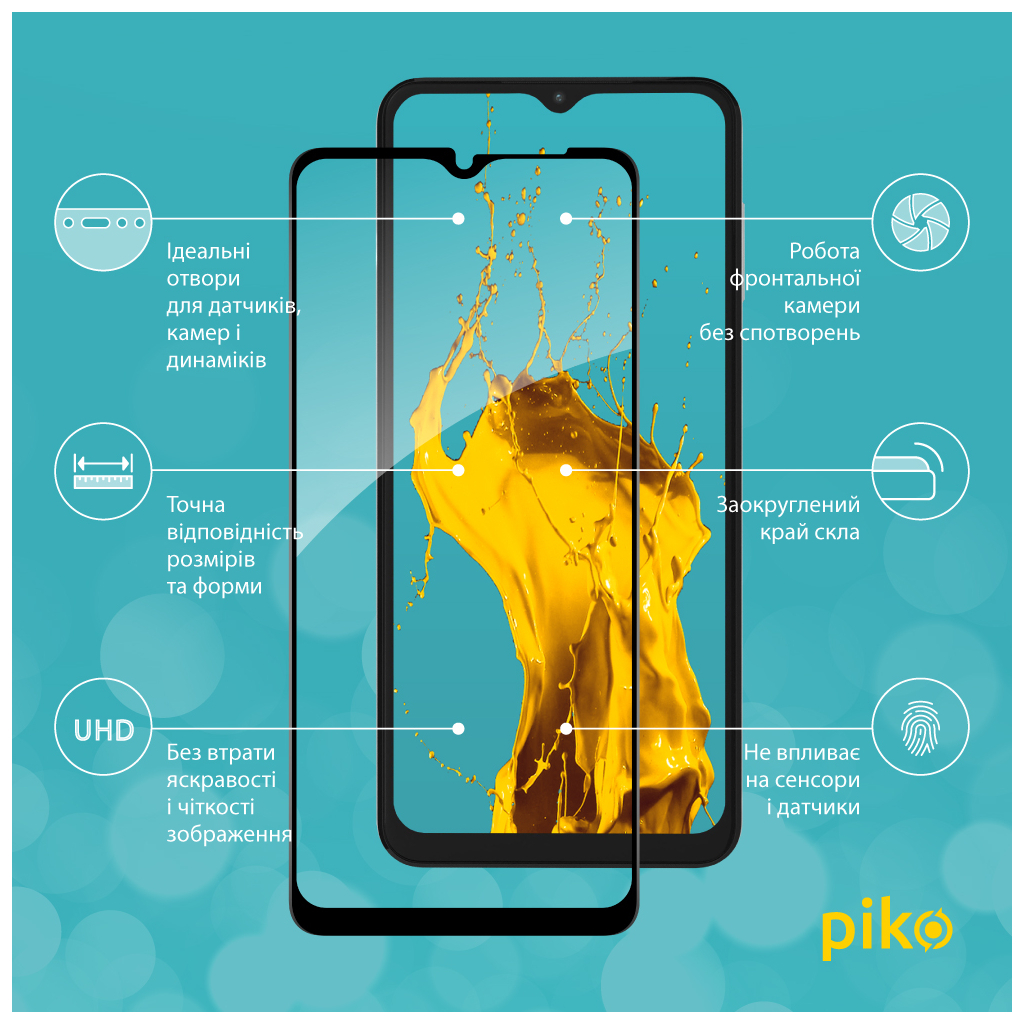 Скло захисне Piko Full Glue Samsung A04S (1283126544903) - зображення 3