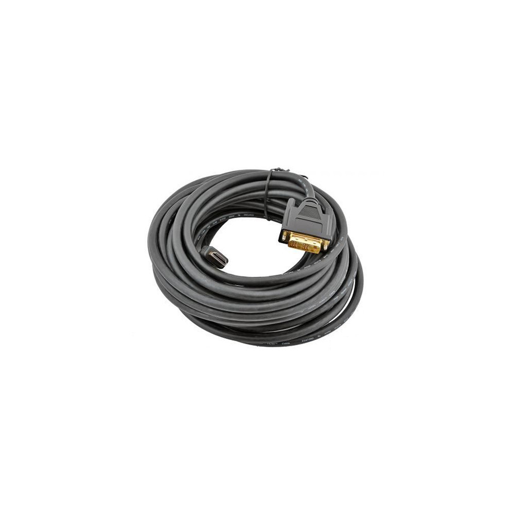 Кабель мультимедійний HDMI to DVI 18+1pin M, 4.5m Cablexpert (CC-HDMI-DVI-15) - зображення 3